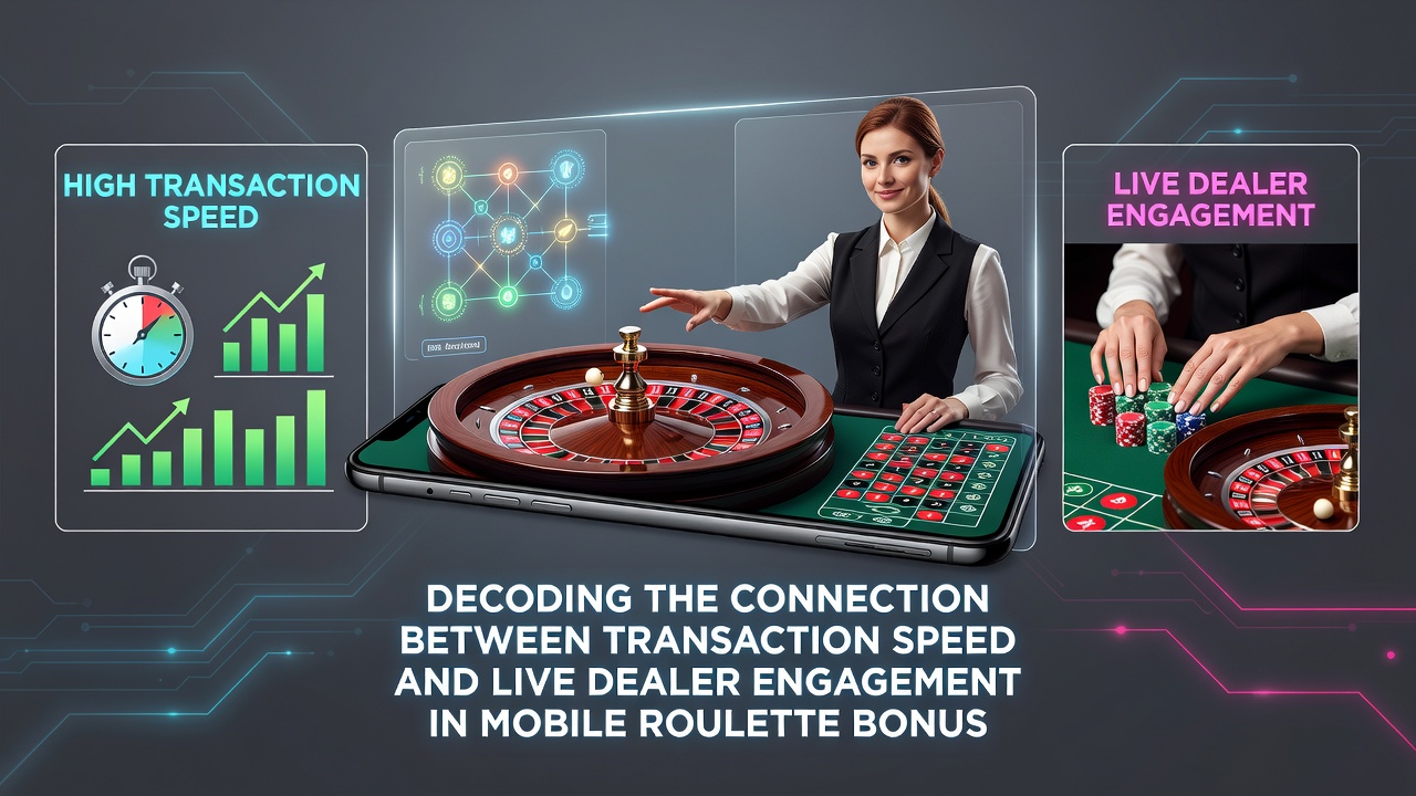 Live-Dealer Roulette-Tisch mit mobiler Bonusanzeige und Transaktionsstatus