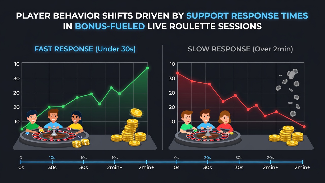 Analyse von Support-Reaktionszeiten und Spielerverhalten in Live-Roulette mit Boni